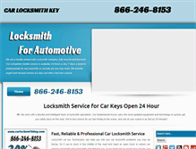 Tablet Screenshot of carlocksmithkey.com